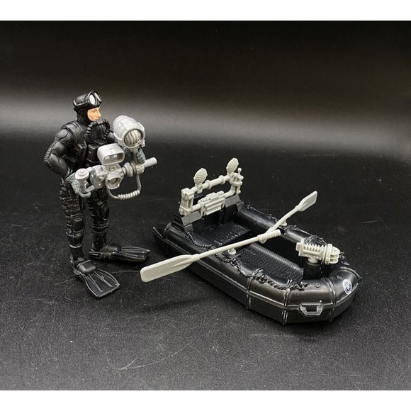 Chap Mei Other - Excite US Navy Seal Figure Boat Raft Chap Mei Action Scuba Gear Camera
